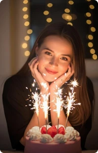 Couple in black and white cheersing